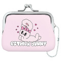 Japan Esther Bunny Mini Gamaguchi Clasp Pouch Coin Purse - Relax Pink - 1