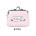 Japan Esther Bunny Mini Gamaguchi Clasp Pouch Coin Purse - Relax Pink - 2