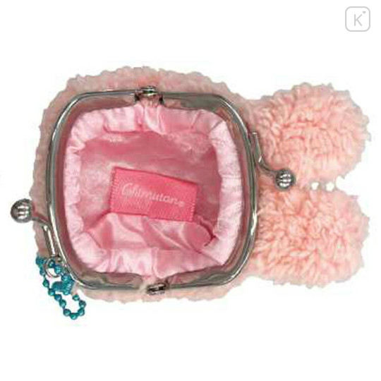 Japan Monchhichi Mini Gamaguchi Clasp Pouch Coin Purse - Chimutan Smile - 2