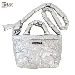 Japan Peanuts Rootote Deli Quilt 2way Shoulder Bag - Snoopy : Shiny Silver
