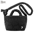 Japan Peanuts Rootote Deli Quilt 2way Shoulder Bag - Snoopy : Matte Black - 1
