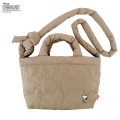Japan Peanuts Rootote Deli Quilt 2way Shoulder Bag - Snoopy : Beige - 1