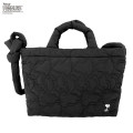 Japan Peanuts Rootote Medium Quilt 2way Shoulder Bag - Snoopy : Matte Black - 1