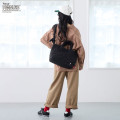 Japan Peanuts Rootote Medium Quilt 2way Shoulder Bag - Snoopy : Matte Black - 3