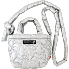 Japan Peanuts Rootote Babyroo Quilt 2way Shoulder Bag - Snoopy : Shiny Silver