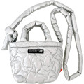 Japan Peanuts Rootote Babyroo Quilt 2way Shoulder Bag - Snoopy : Shiny Silver - 1