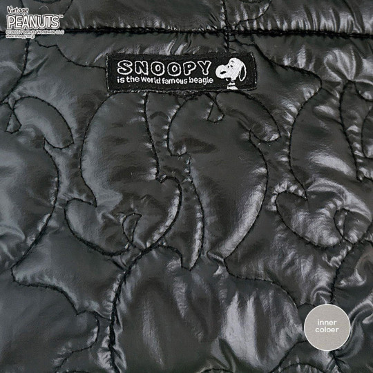 Japan Peanuts Rootote Babyroo Quilt 2way Shoulder Bag - Snoopy : Shiny Silver - 7