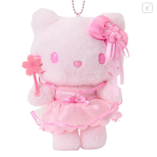 Japan Sanrio Original Mascot Holder - Hello Kitty : Sakura Cherry Blossom Fairy Flower - 2