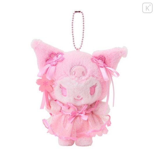 Japan Sanrio Original Mascot Holder - Kuromi : Sakura Cherry Blossom Fairy Flower - 1