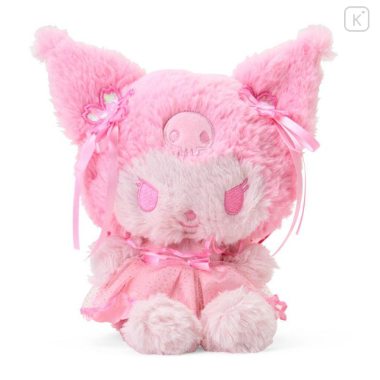 Japan Sanrio Original Plush Toy - Kuromi : Sakura Cherry Blossom Fairy Flower - 1