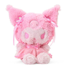 Japan Sanrio Original Plush Toy - Kuromi : Sakura Cherry Blossom Fairy Flower