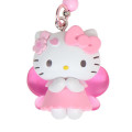 Japan Sanrio Original Bead Keychain Strap with Mascot - Hello Kitty : Sakura Cherry Blossom Fairy Flower - 2