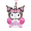 Japan Sanrio Original Bead Keychain Strap with Mascot - Kuromi : Sakura Cherry Blossom Fairy Flower - 2