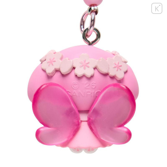 Japan Sanrio Original Bead Keychain Strap with Mascot - My Melody : Sakura Cherry Blossom Fairy Flower - 3