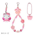 Japan Sanrio Original Bead Keychain Strap with Mascot - Cinnamoroll : Sakura Cherry Blossom Fairy Flower - 4