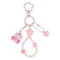 Japan Sanrio Original Bead Keychain Strap with Mascot - My Sweet Piano : Sakura Cherry Blossom Fairy Flower - 1