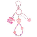 Japan Sanrio Original Bead Keychain Strap with Mascot - Bonbonribbon : Sakura Cherry Blossom Fairy Flower - 1