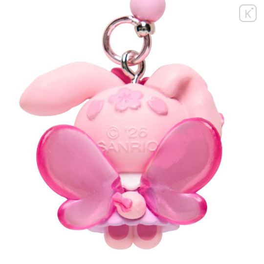 Japan Sanrio Original Bead Keychain Strap with Mascot - Bonbonribbon : Sakura Cherry Blossom Fairy Flower - 3