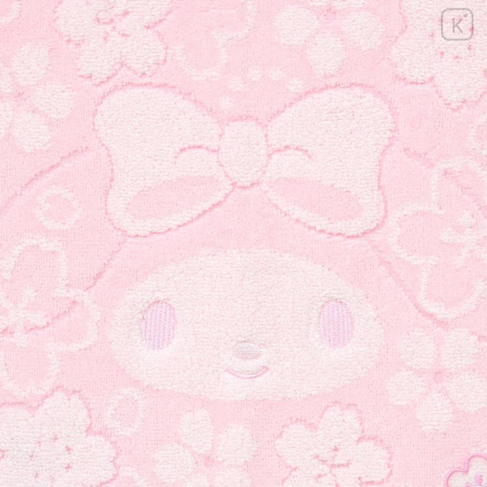 Japan Sanrio Original Petit Towel Handkerchief - My Melody : Sakura Face Pink - 2