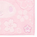 Japan Sanrio Original Petit Towel Handkerchief - My Melody : Sakura Face Pink - 3