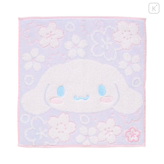 Japan Sanrio Original Petit Towel Handkerchief - Cinnamoroll : Sakura Face - 1