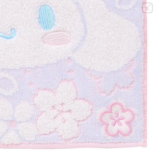Japan Sanrio Original Petit Towel Handkerchief - Cinnamoroll : Sakura Face - 3