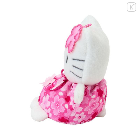 Japan Sanrio Original Bean Bag Plush - Hello Kitty : Sakura Cherry Blossom Flower - 2