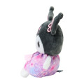 Japan Sanrio Original Bean Bag Plush - Kuromi : Sakura Cherry Blossom Flower - 2