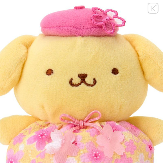 Japan Sanrio Original Bean Bag Plush - Pompompurin : Sakura Cherry Blossom Flower - 3