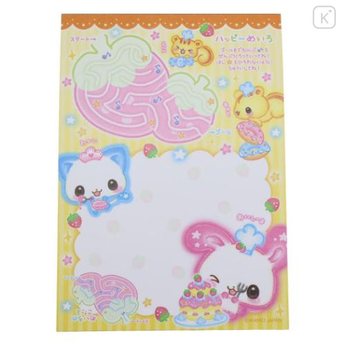 Japan Kamio A6 Notepad - Happy March Cat & Rabbit : Heisei Retro Wink - 5