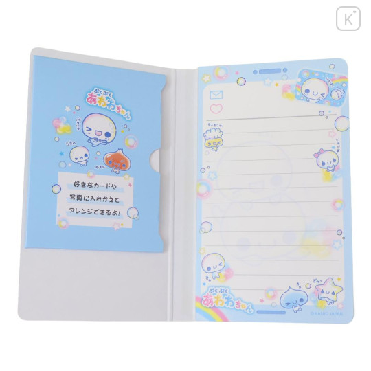 Japan Kamio Memo Pad - Pukupuku Awawa-chan Wink : Heisei Retro Flip Phone Style - 2