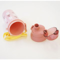 Japan Miffy Kids One-Touch Water Bottle With Strap 480ml - Cupcake Cherry Strawberry Pink - 2