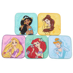 Japan Disney Petit Towel Handkerchief Set - Disney Princess Coloful