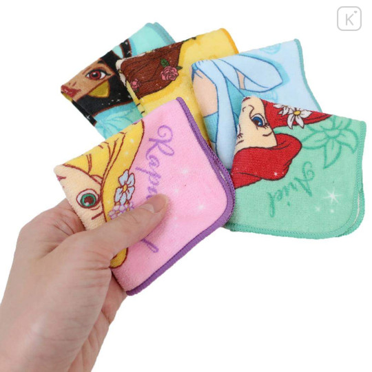 Japan Disney Petit Towel Handkerchief Set - Disney Princess Coloful - 3
