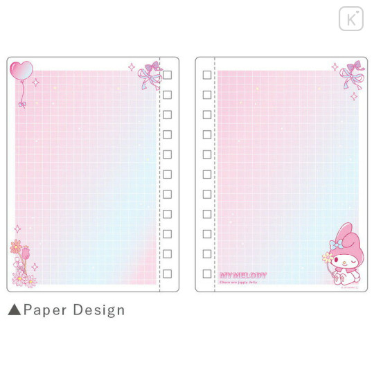 Japan Sanrio A6 Ring Notebook - My Melody : Slice of Happiness Jelly - 2