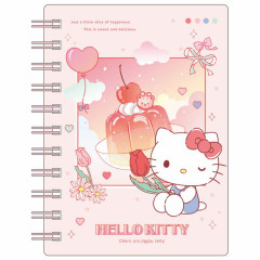 Japan Sanrio A6 Ring Notebook - Hello Kitty : Slice of Happiness Jelly