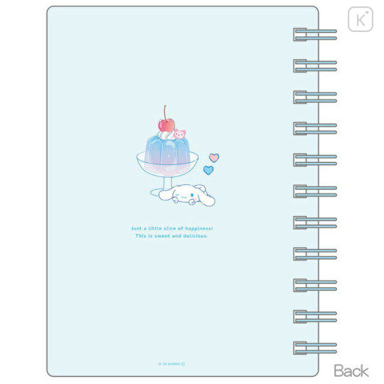 Japan Sanrio A6 Ring Notebook - Cinnamoroll : Slice of Happiness Jelly - 3