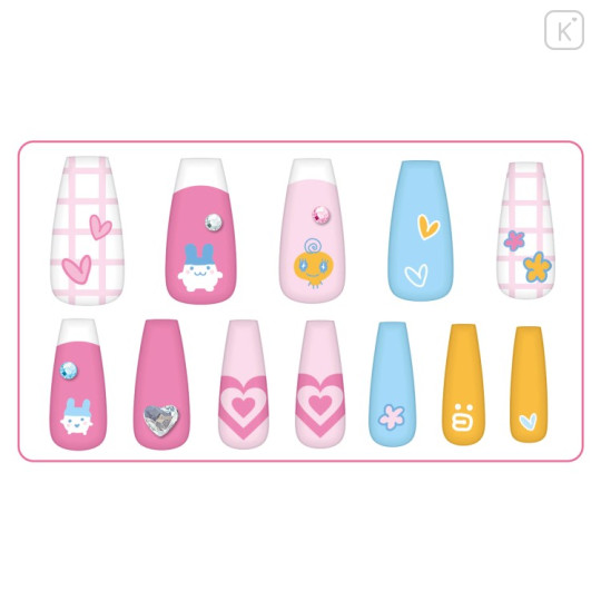Japan Tamagotchi Nail Tips - Pink - 2