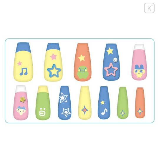 Japan Tamagotchi Nail Tips - Colorful - 2