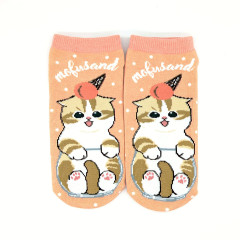 Japan Mofusand Ankle Socks - Cat : Parfait Orange
