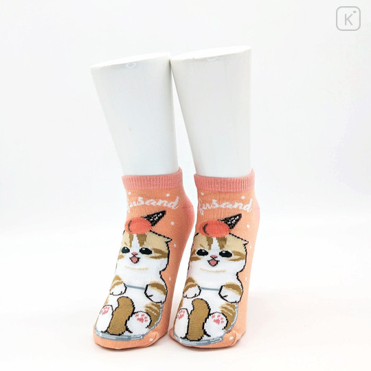 Japan Mofusand Ankle Socks - Cat : Parfait Orange - 2