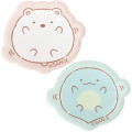 Japan San-X Rotating Memo Clip Stand Set - Sumikko Gurashi : Raccoon Tanuki Round Restaurant Shirokuma & Tokage - 2