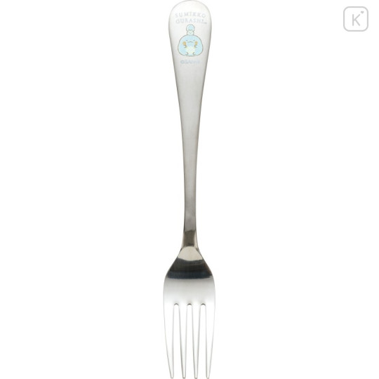 Japan San-X Stainless Steel Fork - Sumikko Gurashi : Raccoon Tanuki Round Restaurant Tokage - 2