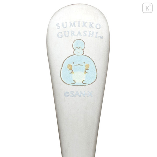 Japan San-X Stainless Steel Fork - Sumikko Gurashi : Raccoon Tanuki Round Restaurant Tokage - 3