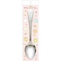 Japan San-X Stainless Steel Spoon - Sumikko Gurashi : Raccoon Tanuki Round Restaurant Shirokuma - 1