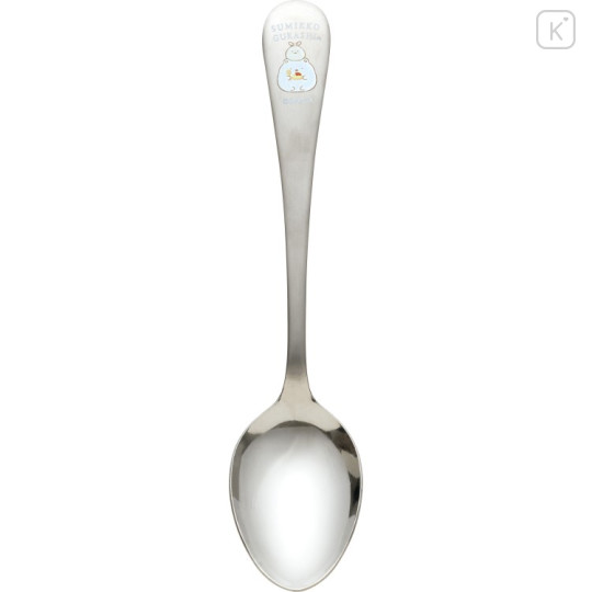 Japan San-X Stainless Steel Spoon - Sumikko Gurashi : Raccoon Tanuki Round Restaurant Shirokuma - 2