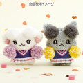 Japan San-X Hanging Plush - Cheer Cheer Lambs : Let's Go! Shake! Cheer Up! Ramu White - 3