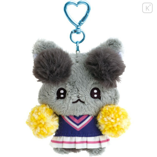 Japan San-X Hanging Plush - Cheer Cheer Lambs : Let's Go! Shake! Cheer Up! Uryufu Grey - 1