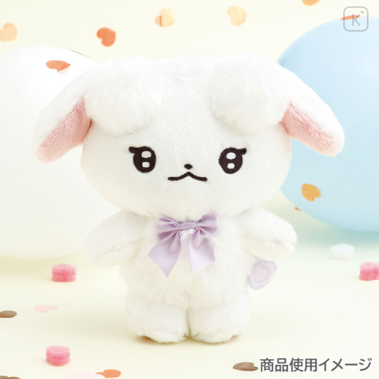 Japan San-X Plush Toy - Rilakkuma : Let's Go! Shake! Cheer Up! Ramu White - 2