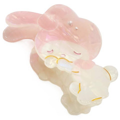 Japan Sanrio Hair Claw Clip - My Melody : Baby Pink Shell Holographic